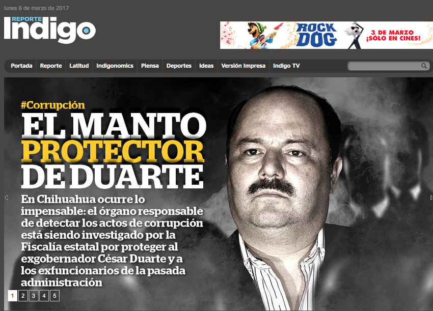 Corrupción de Duarte en reportes del gobierno estadunidense